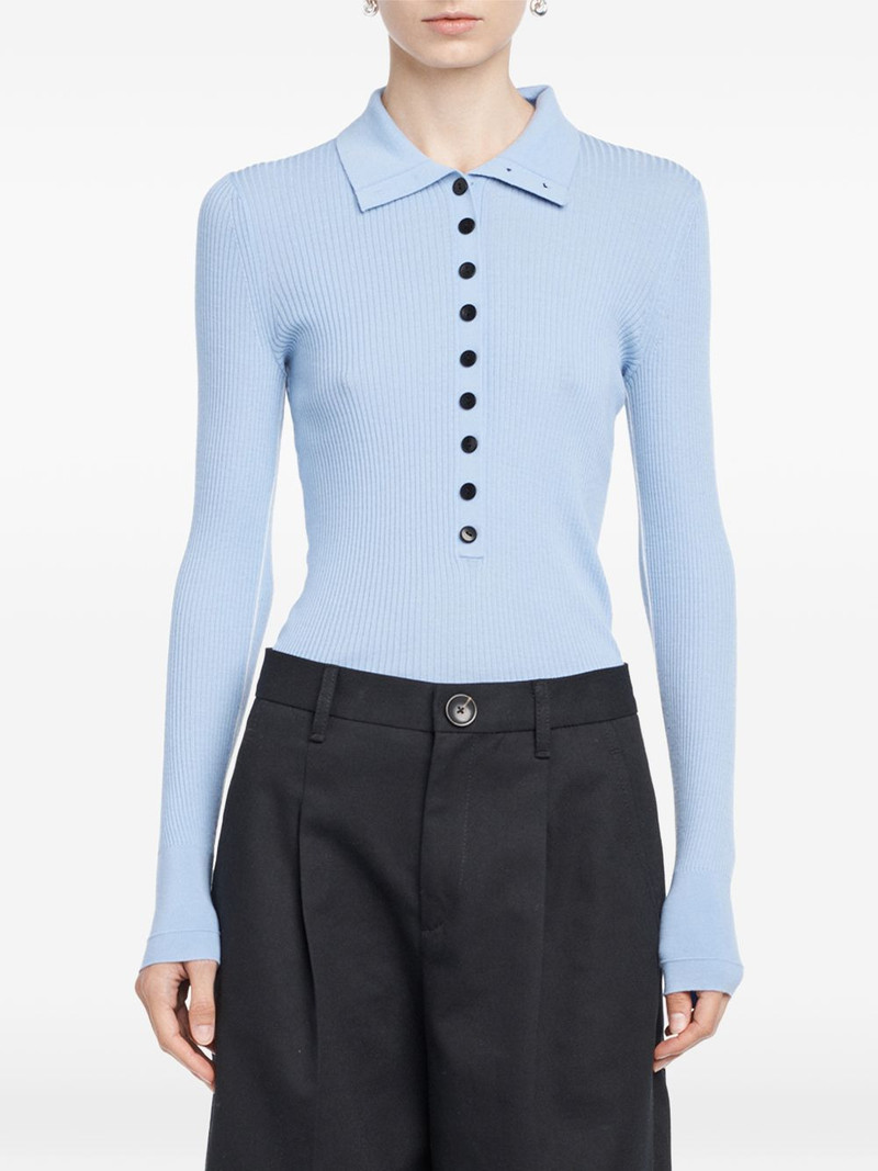 long-sleeve button polo shirt 1