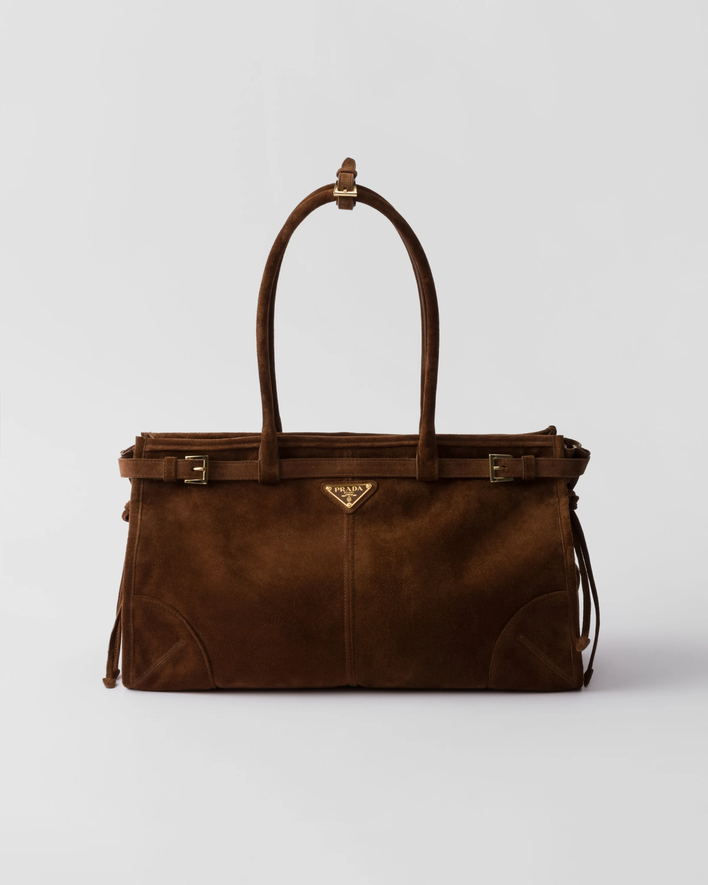 Large suede handbag - 1