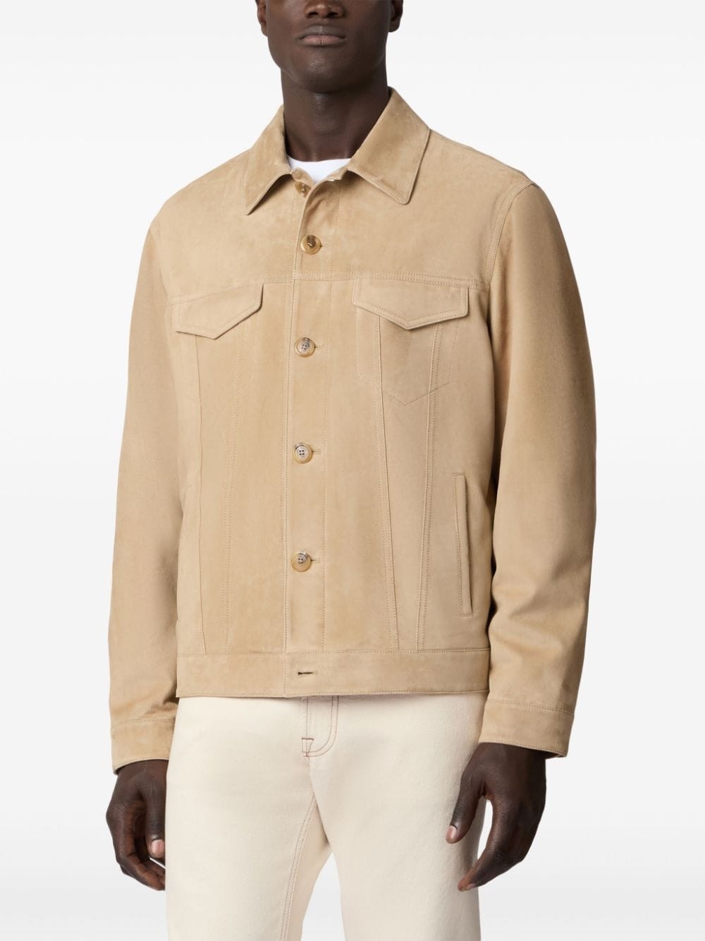 suede trucker jacket - 2