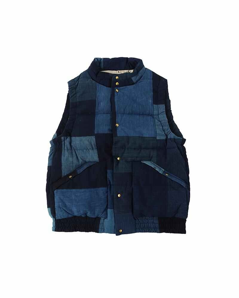 INSULATOR DOWN VEST KOFU INDIGO - 1