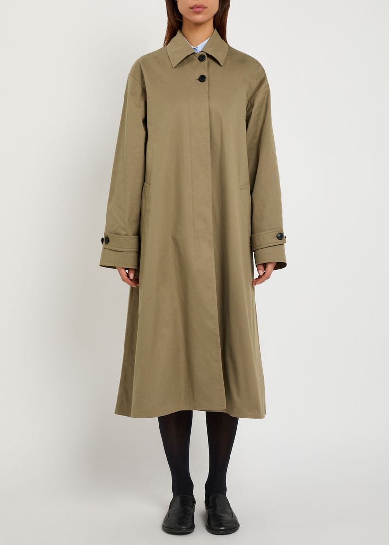 The Row The Row Lolana Twill Coat outlook