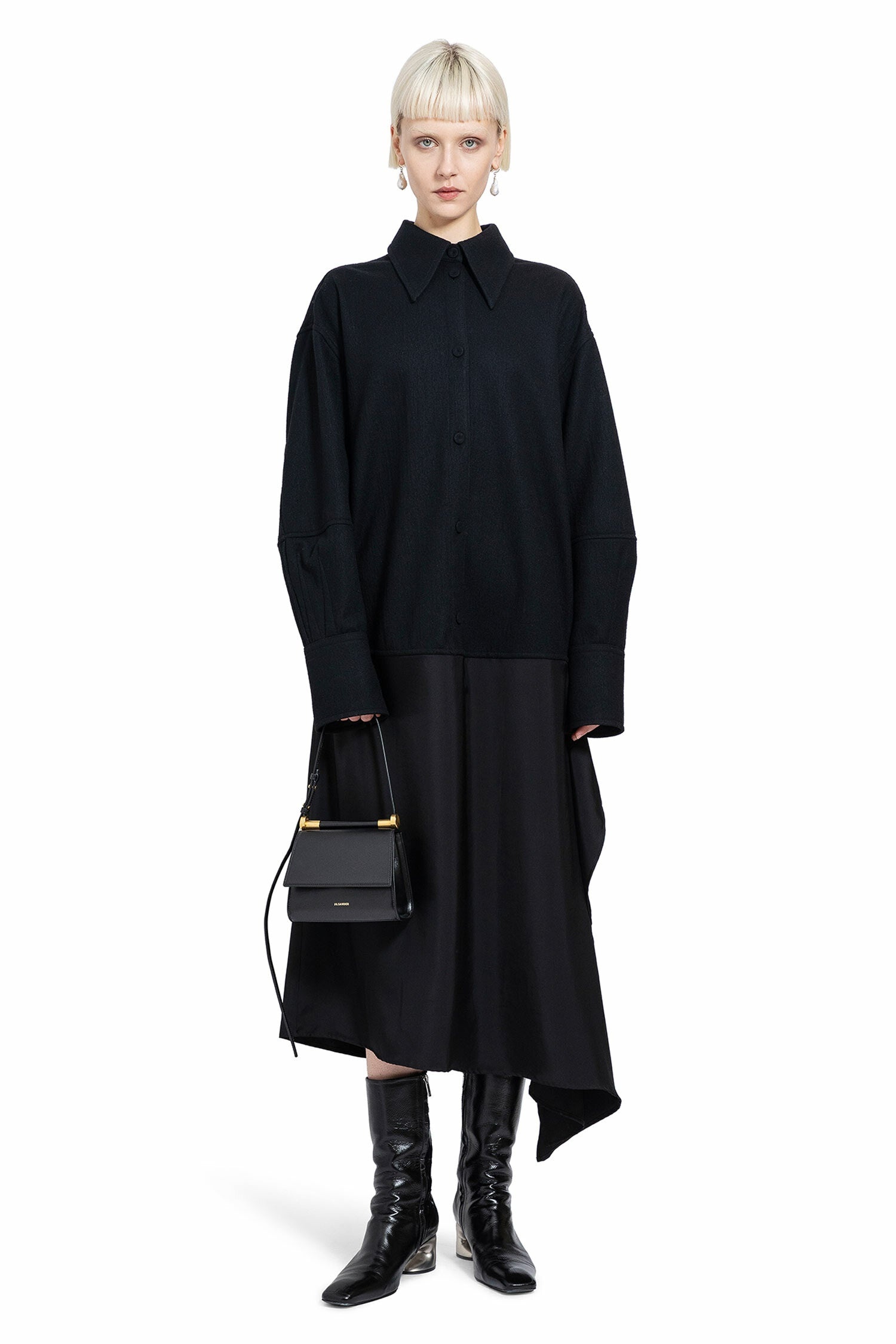 JIL SANDER WOMAN BLACK DRESSES - 1