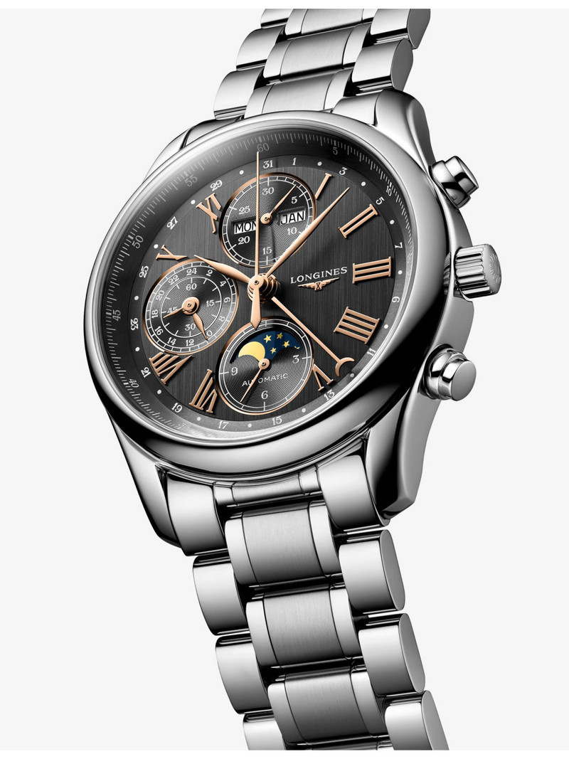 Longines L2.673.4.61.6 Master Collection Chronograph Moonphase Stainless-Steel Automatic Watch outlook