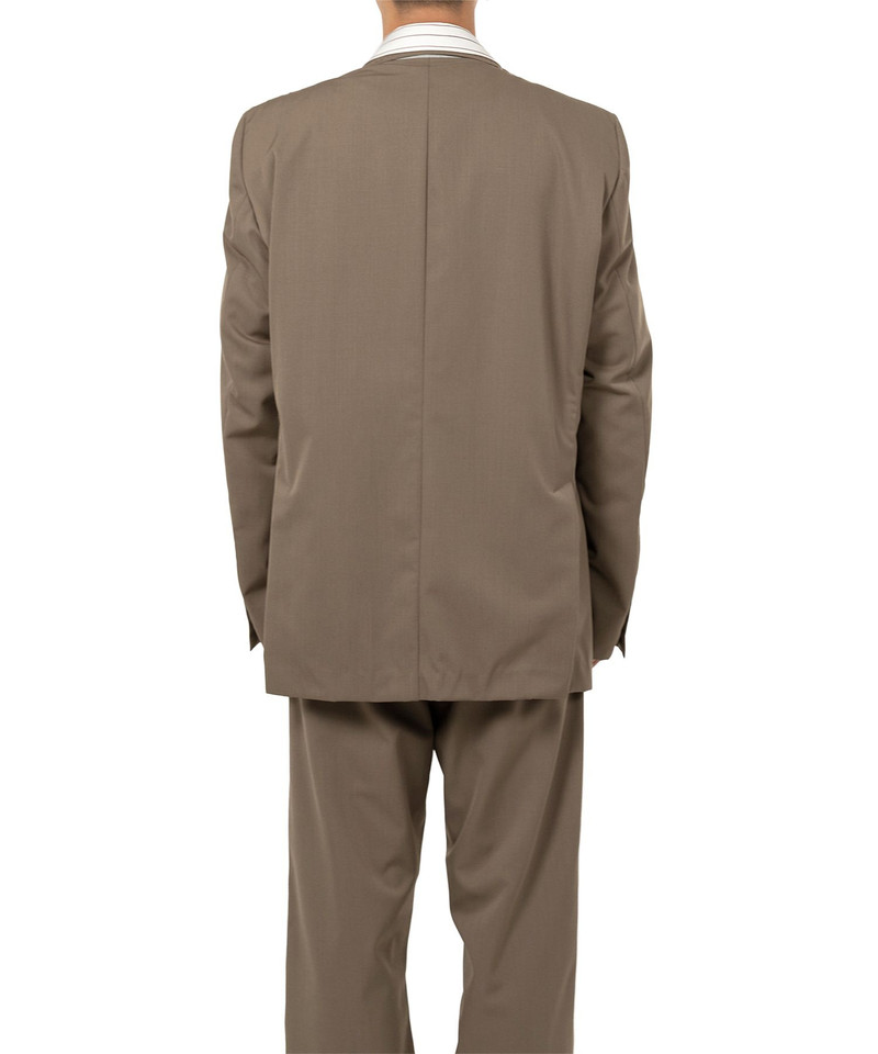 Mix Layered Wool Gabardine Jacket 12