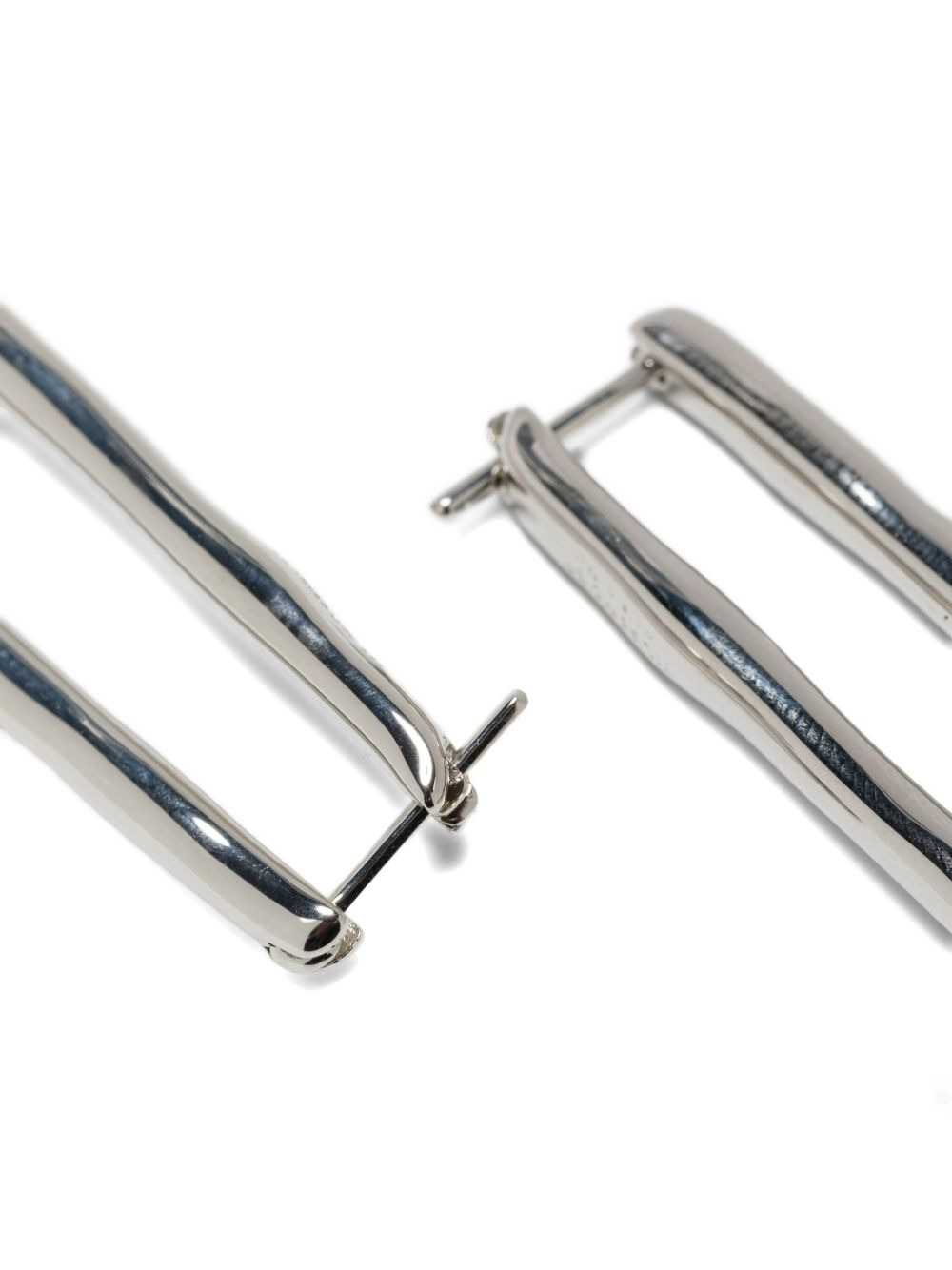 rectangle-link earrings - 3
