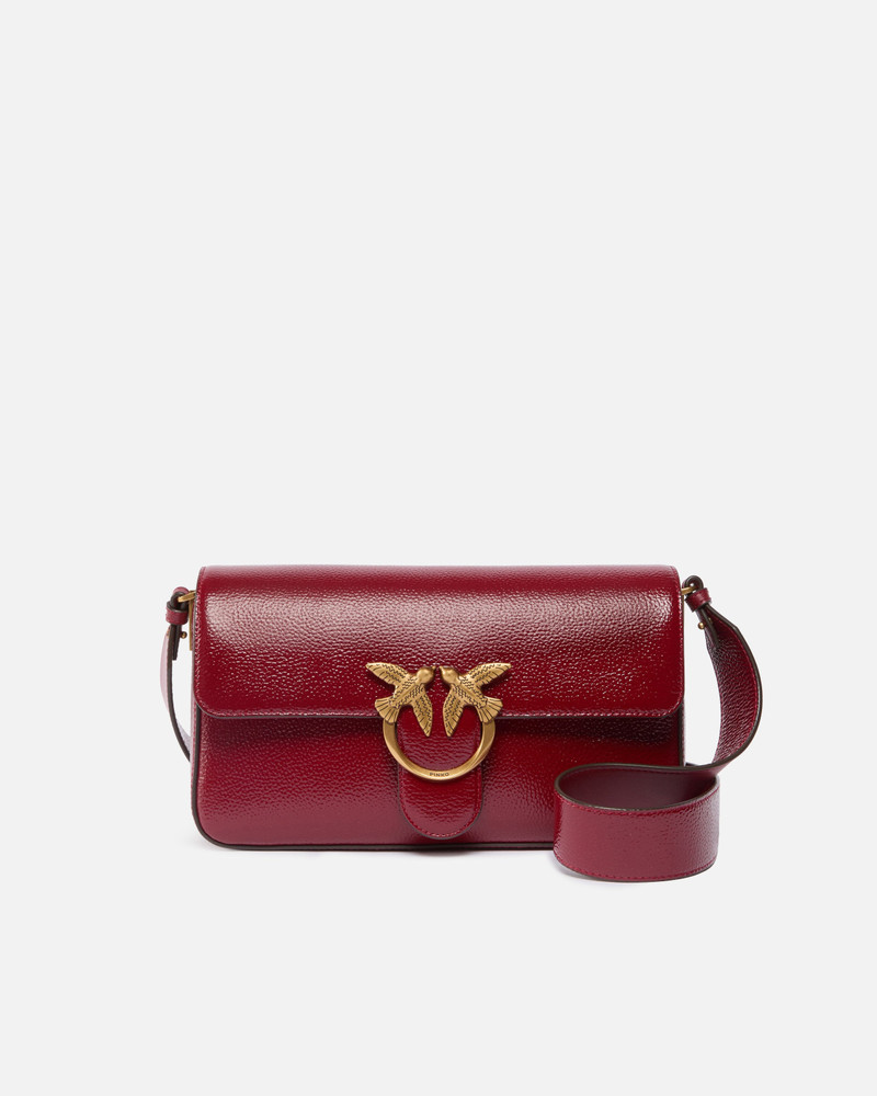 LOVE BAG ONE SLOUCHY MEDIUM SHOULDER BAG IN TUMBLED LEATHER 1