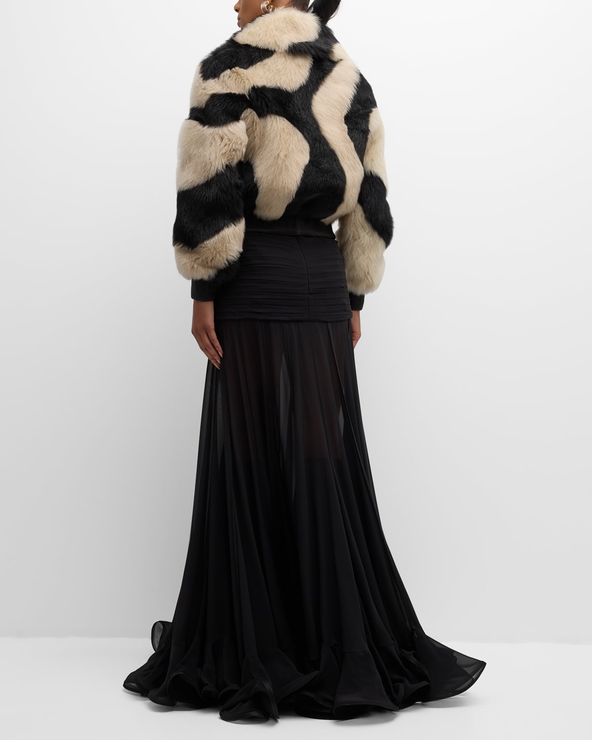 Zimmermann Illustration Flounce Silk Skirt | neimanmarcus