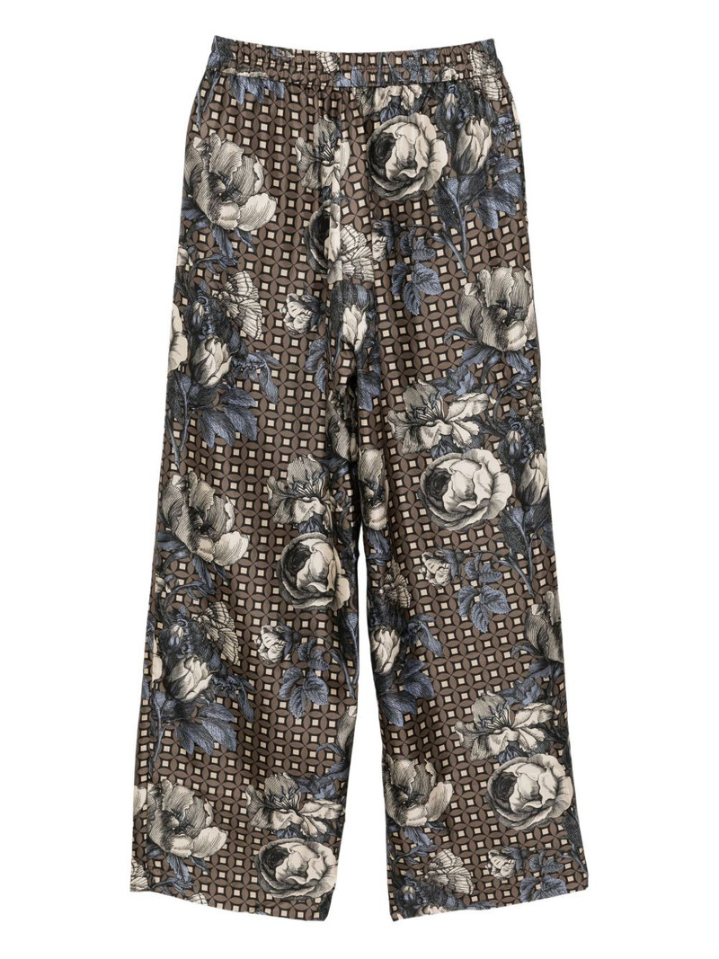 BIYAN floral print trousers outlook