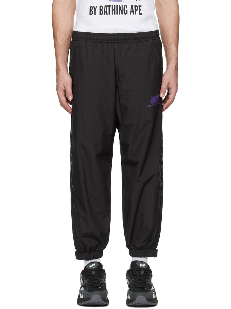 Black Color Camo Deformation Track Pants 1