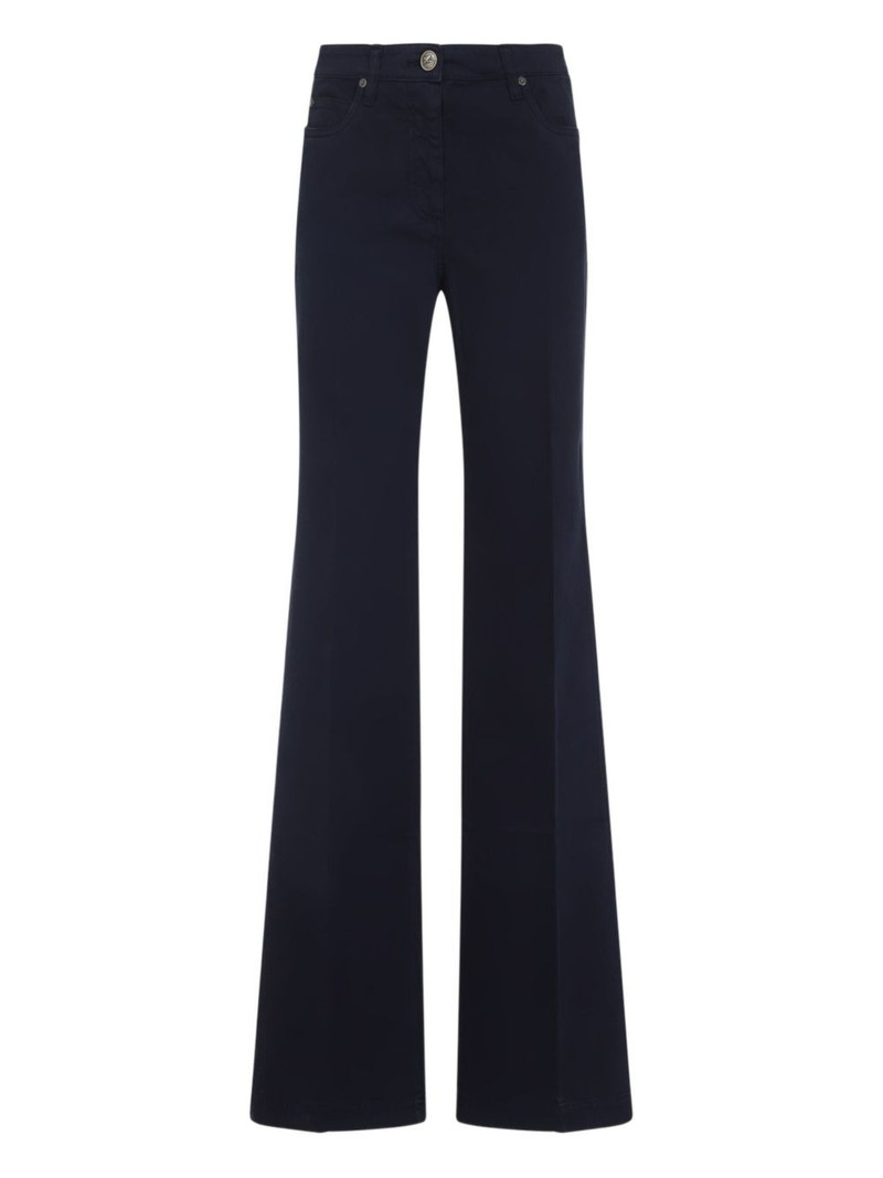 embroidered flared jeans 1