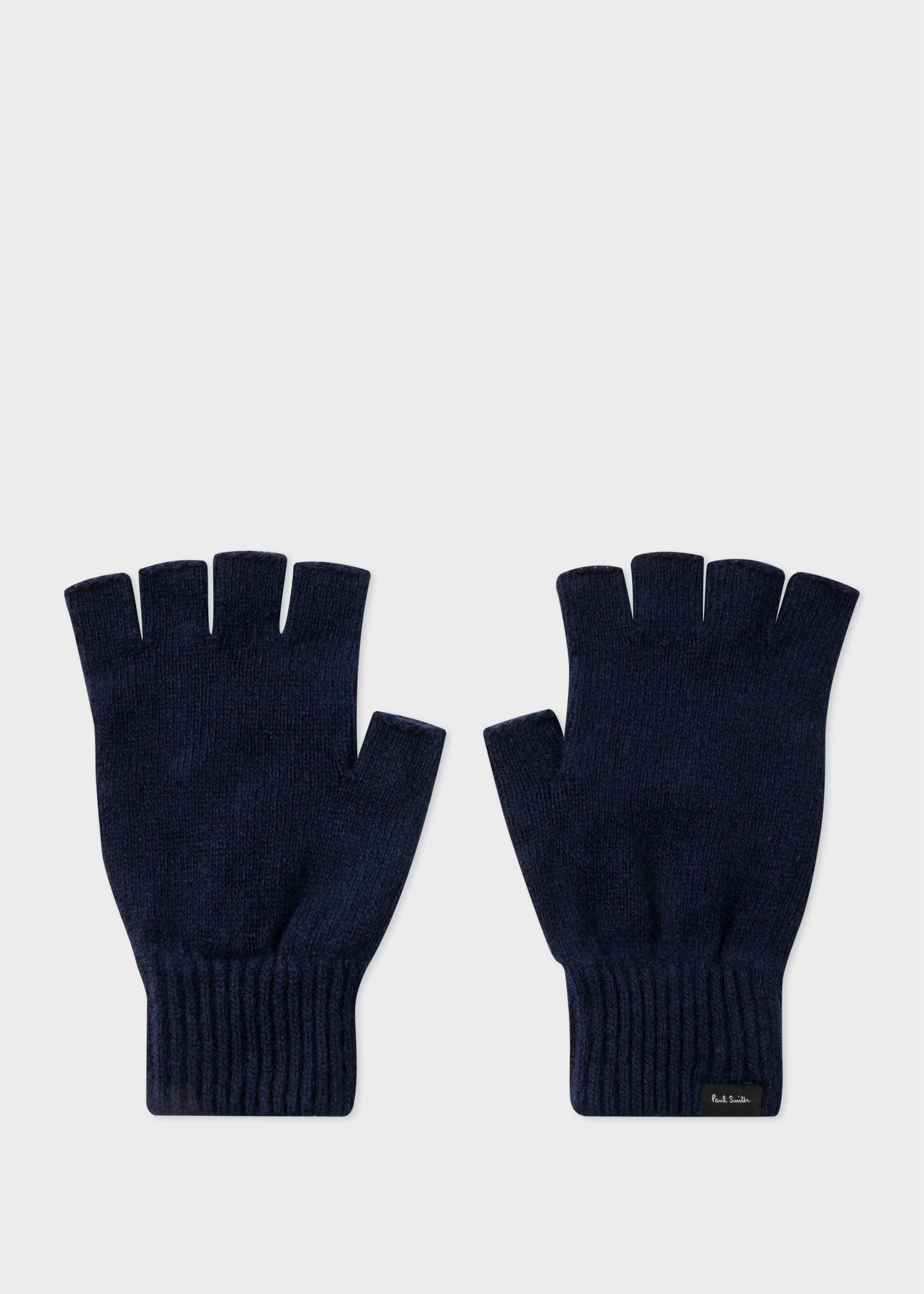 Cashmere-Blend Fingerless Gloves - 1