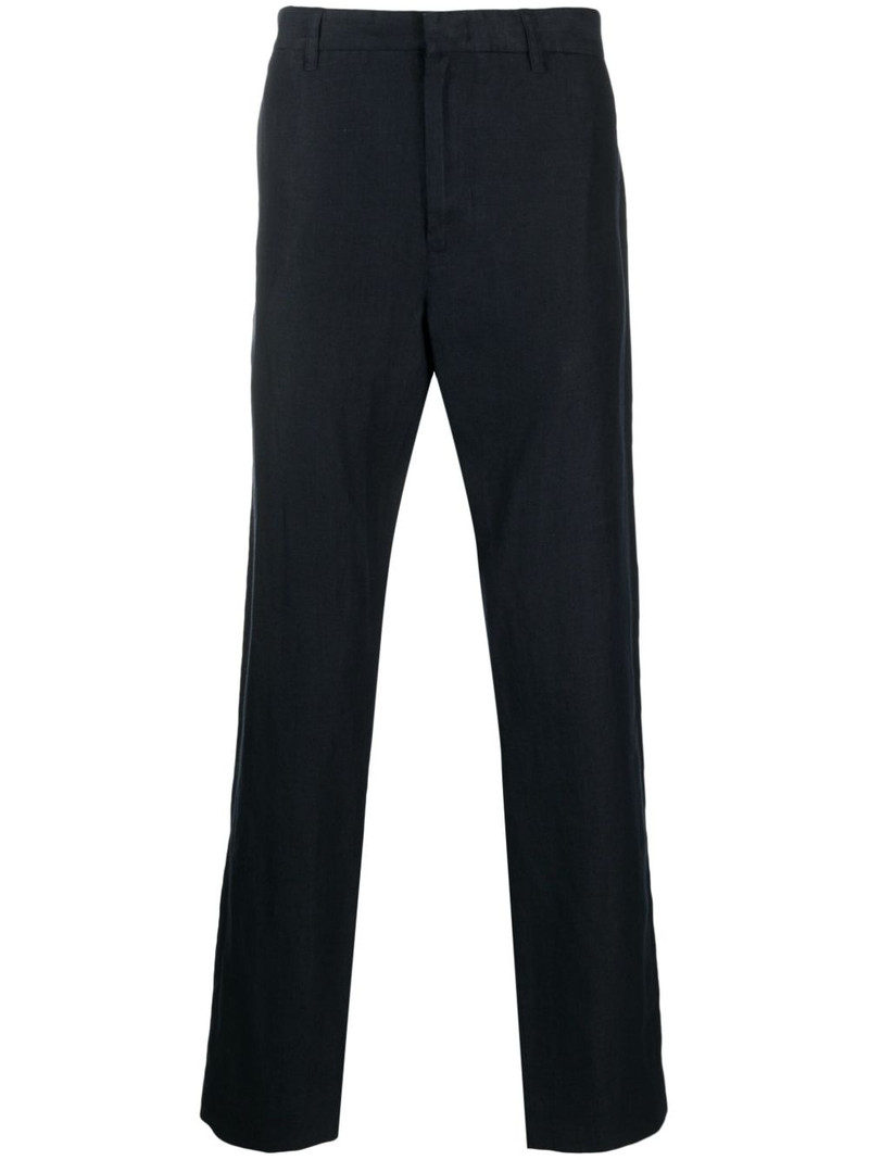straight-leg hemp trousers 1