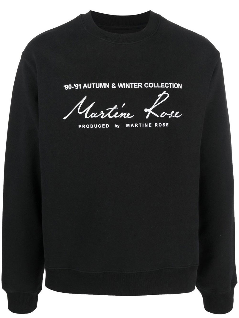 slogan-print sweatshirt 1
