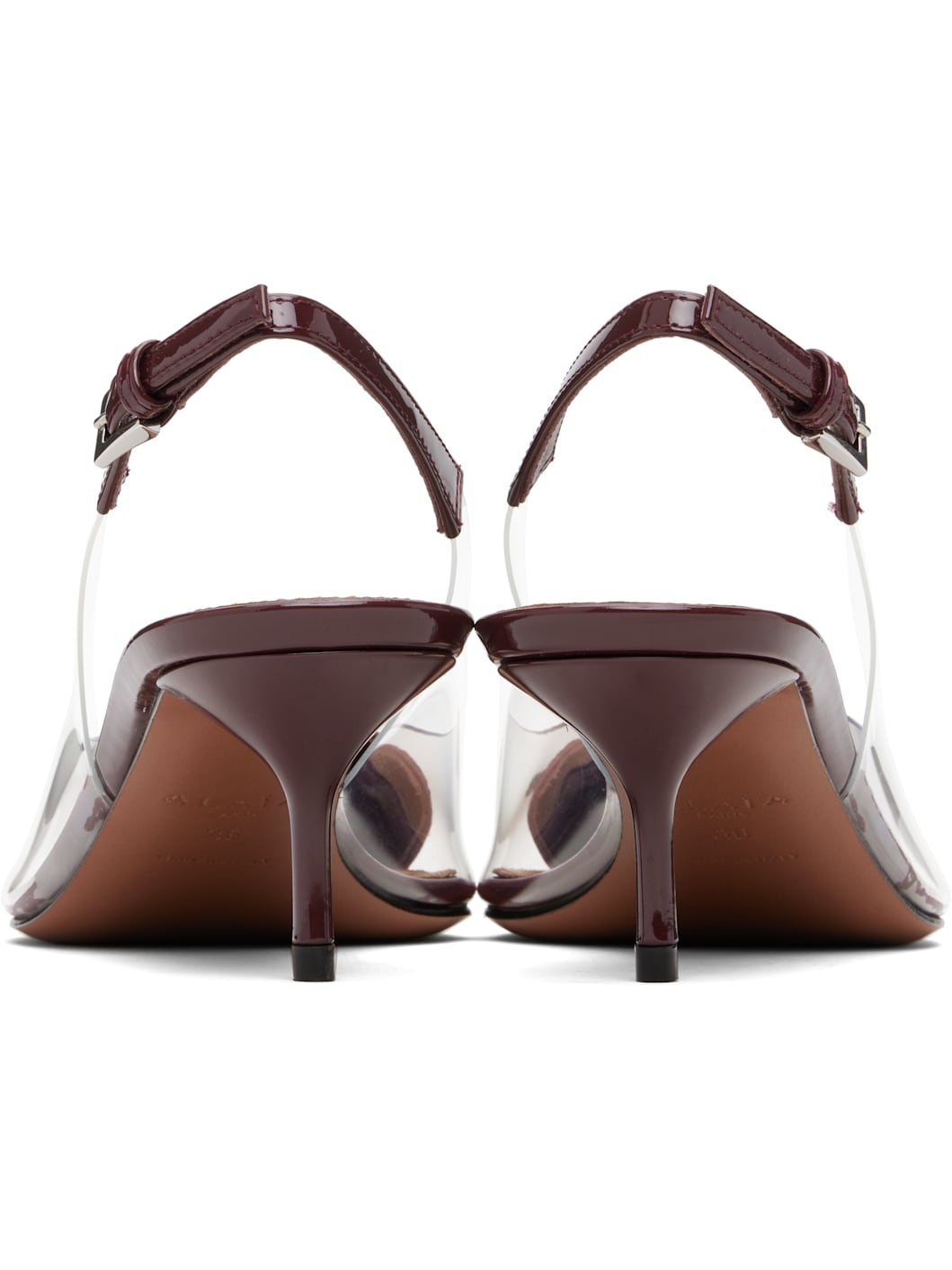 Burgundy 'Le Coeur' Heels - 2