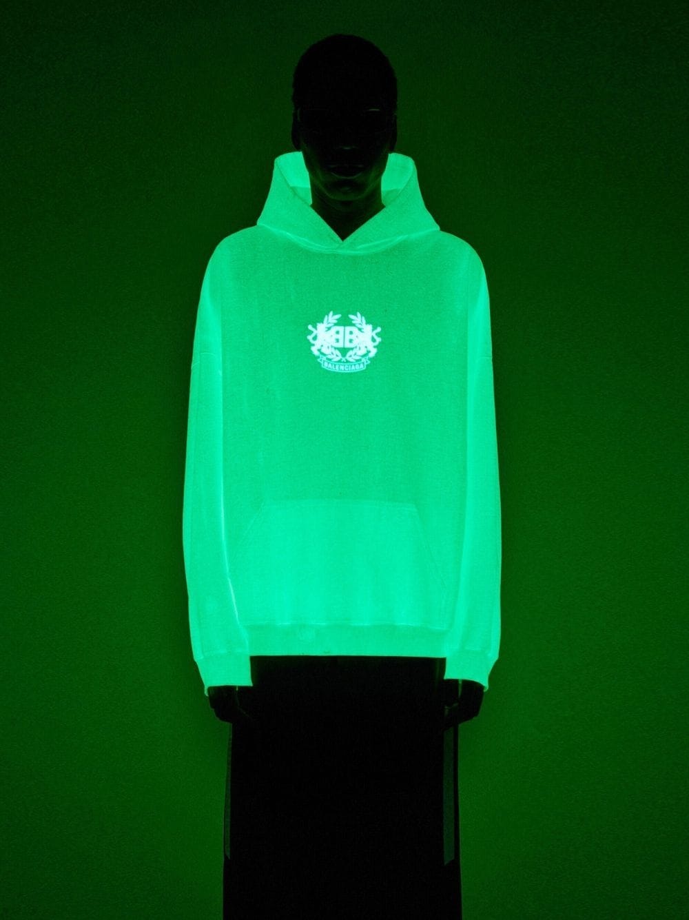 logo reflective hoodie - 4