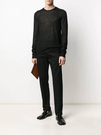 Bottega Veneta fine knit crew neck jumper outlook