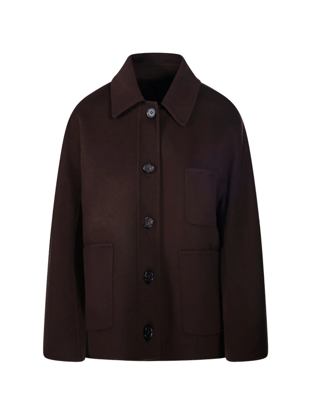 button-up patch-pocket jacket - 1