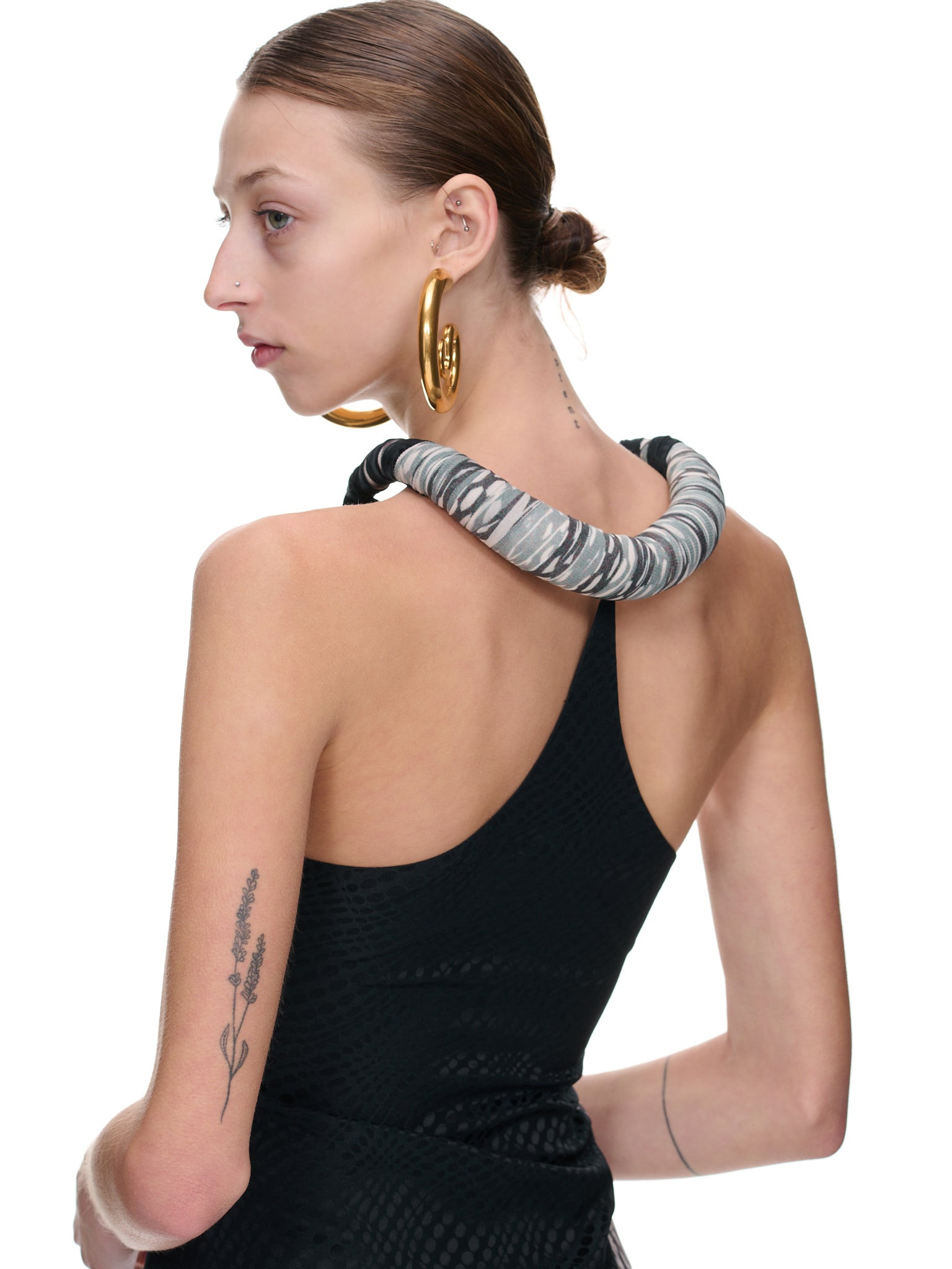 Silk Mesh Dress - 5