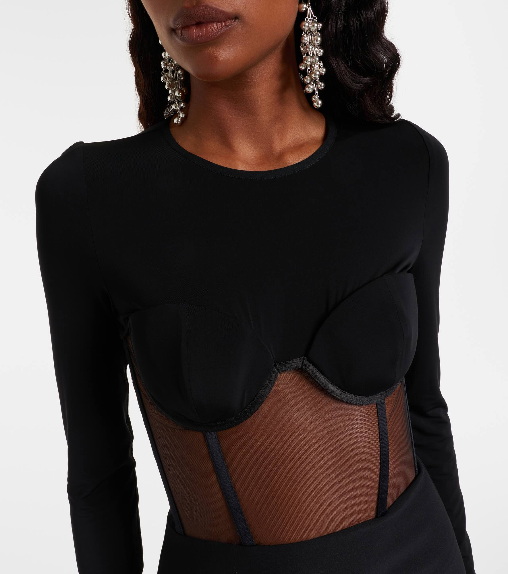 Paneled corset dress - 4