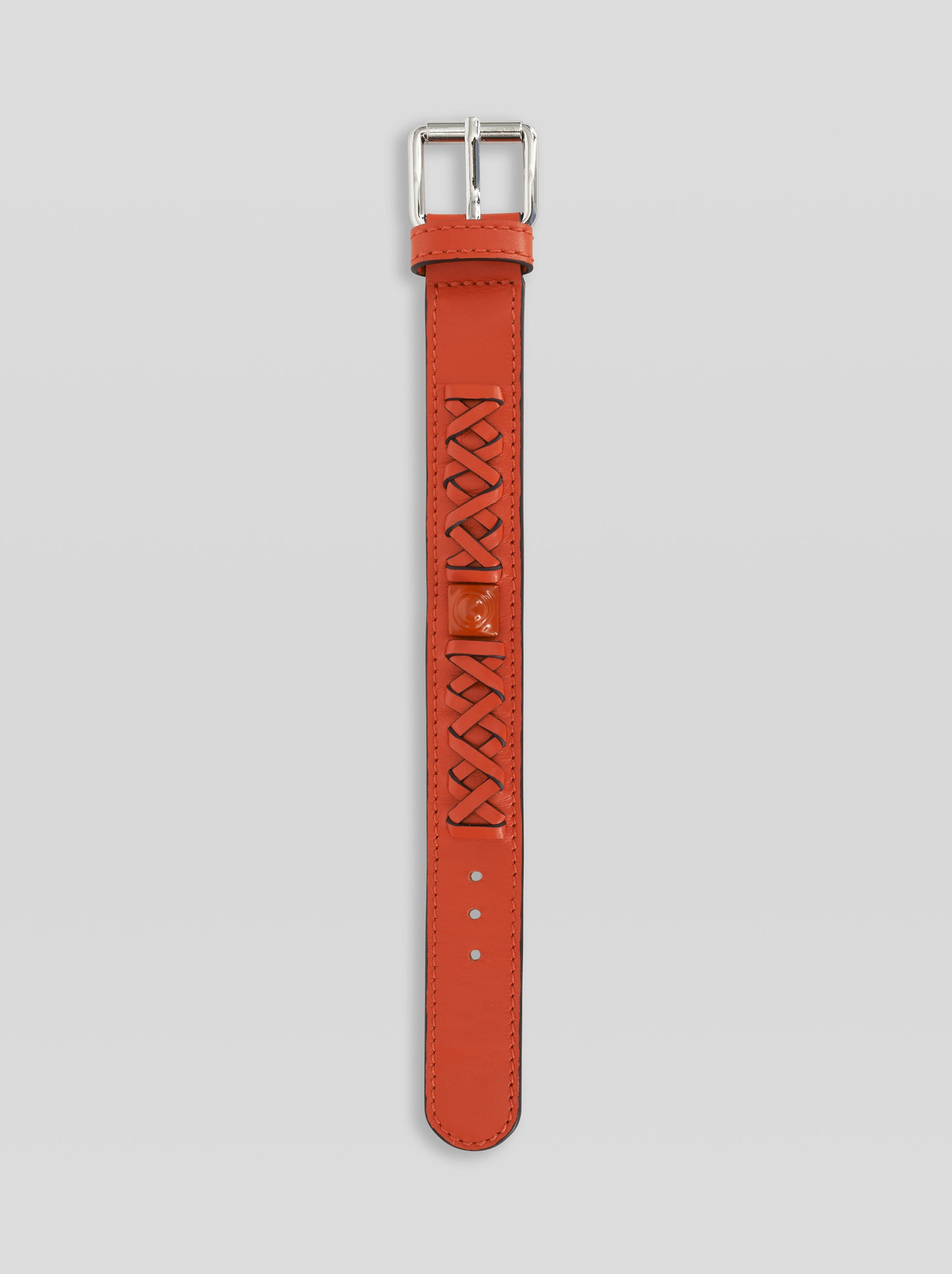 LEATHER BRACELET WITH STUD - 2