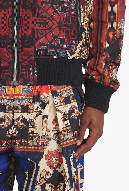 Reversible multicolor nylon bomber jacket - 6