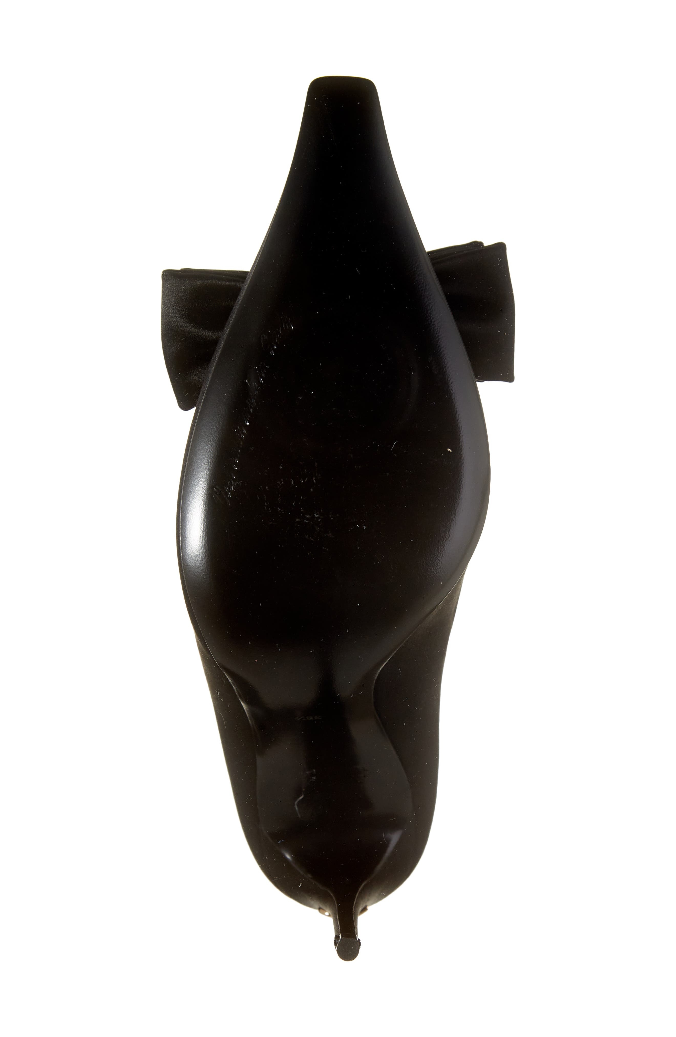 Dolce&Gabbana Mun Bow Satin Pump in Nero/Nero at Nordstrom - 6