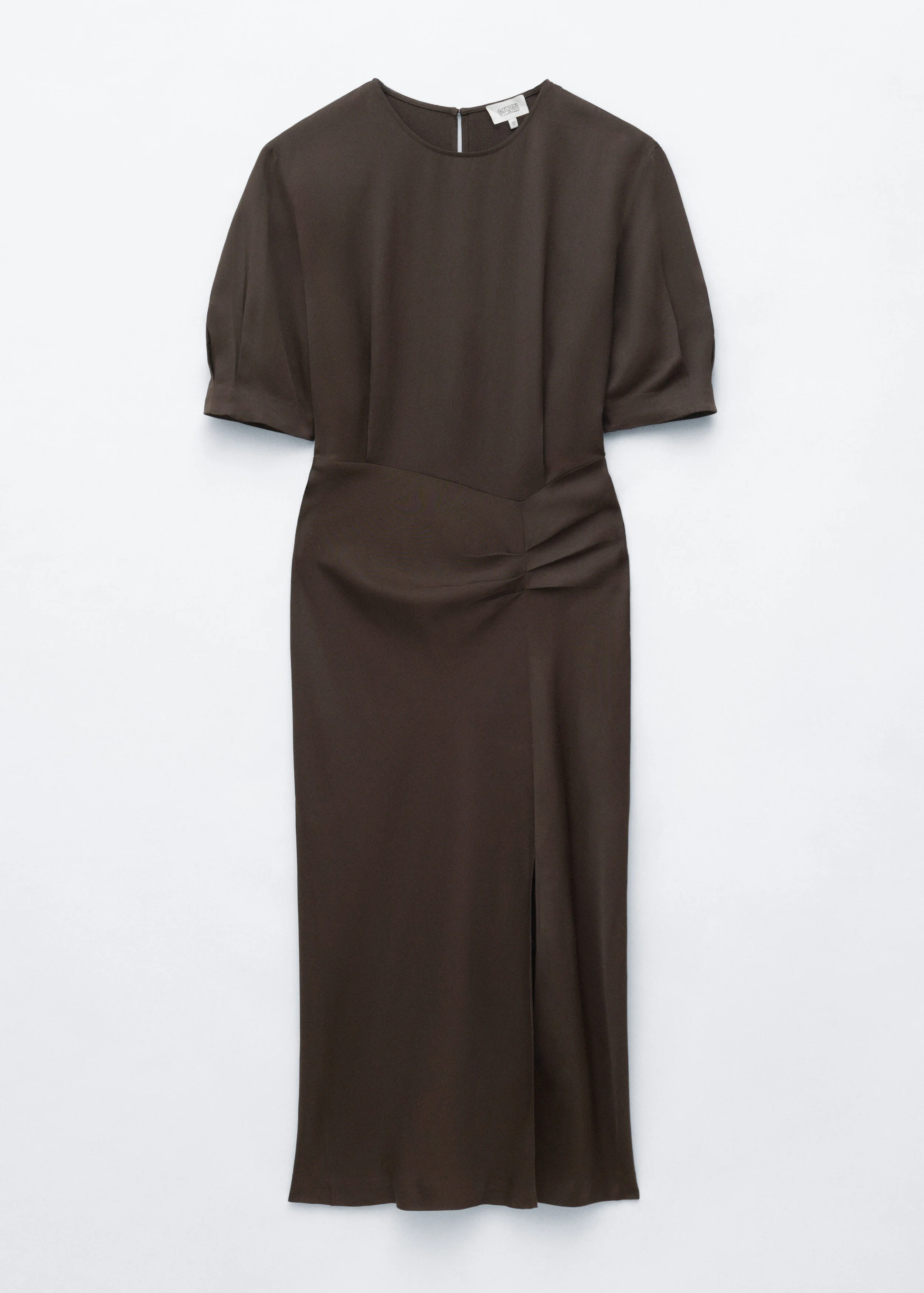 Pleat-Detail Midi Dress - 1