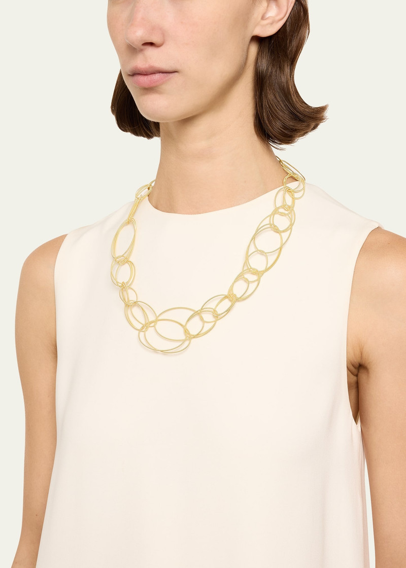 Buccellati Hawaii 18K Yellow Gold Oval Link Necklace outlook