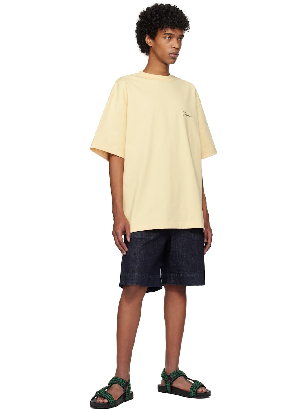 Yellow 'The Haltères' T-shirt - 4