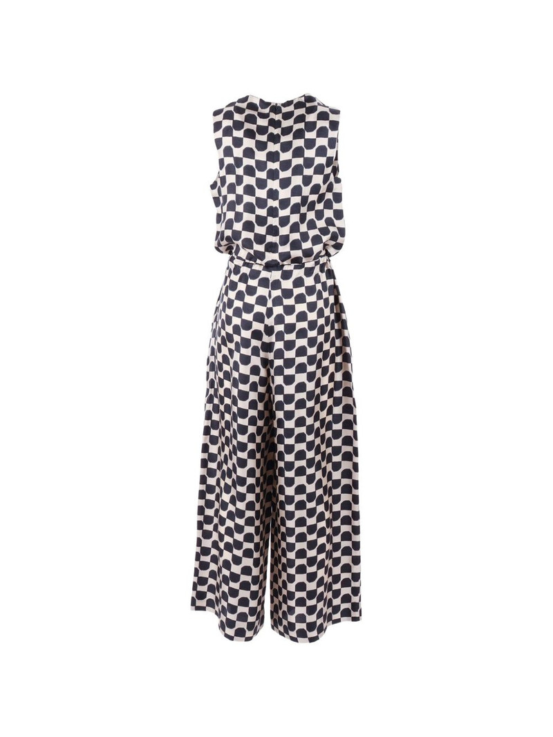 'S Max Mara geometric print tie-waist jumpsuit outlook