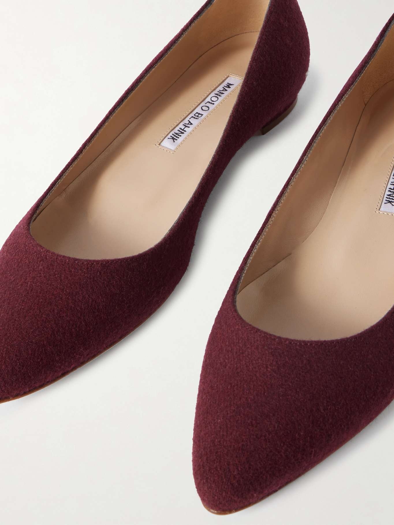 Lanza BB wool point-toe flats - 4