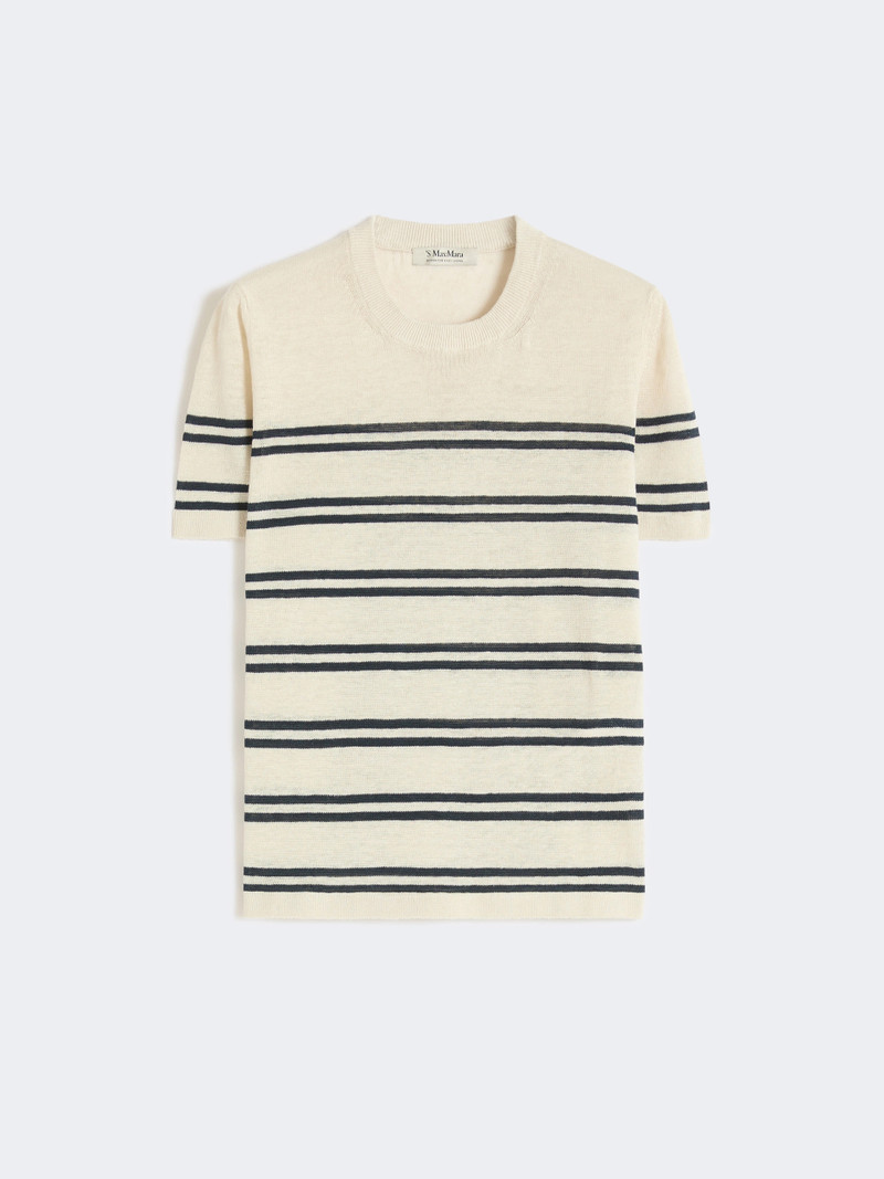 NORDICA Pure linen yarn sweater - WHITE 1