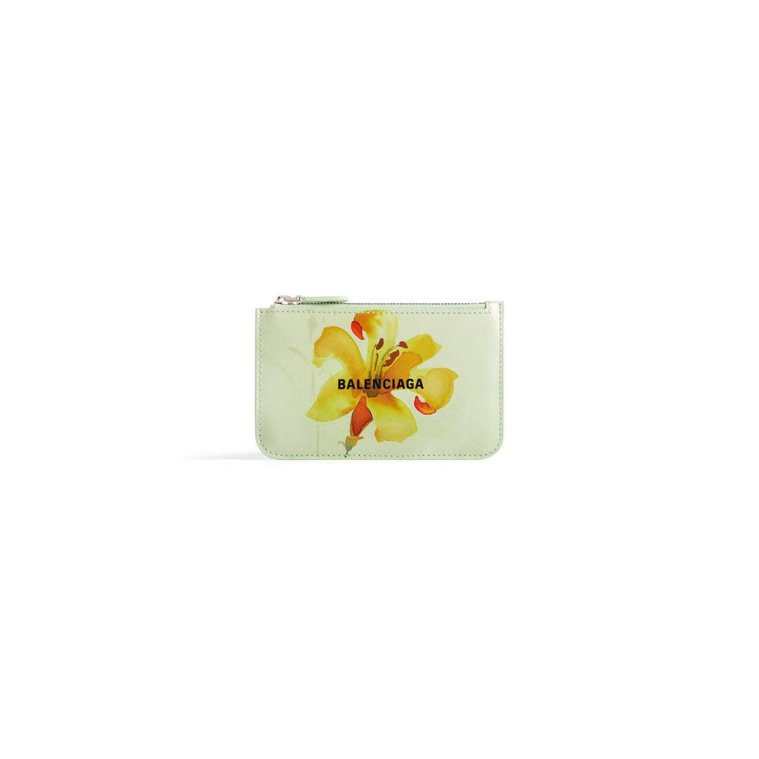 Women's Cash Large Long Coin And Card Holder Lillies Print  in Green - 1