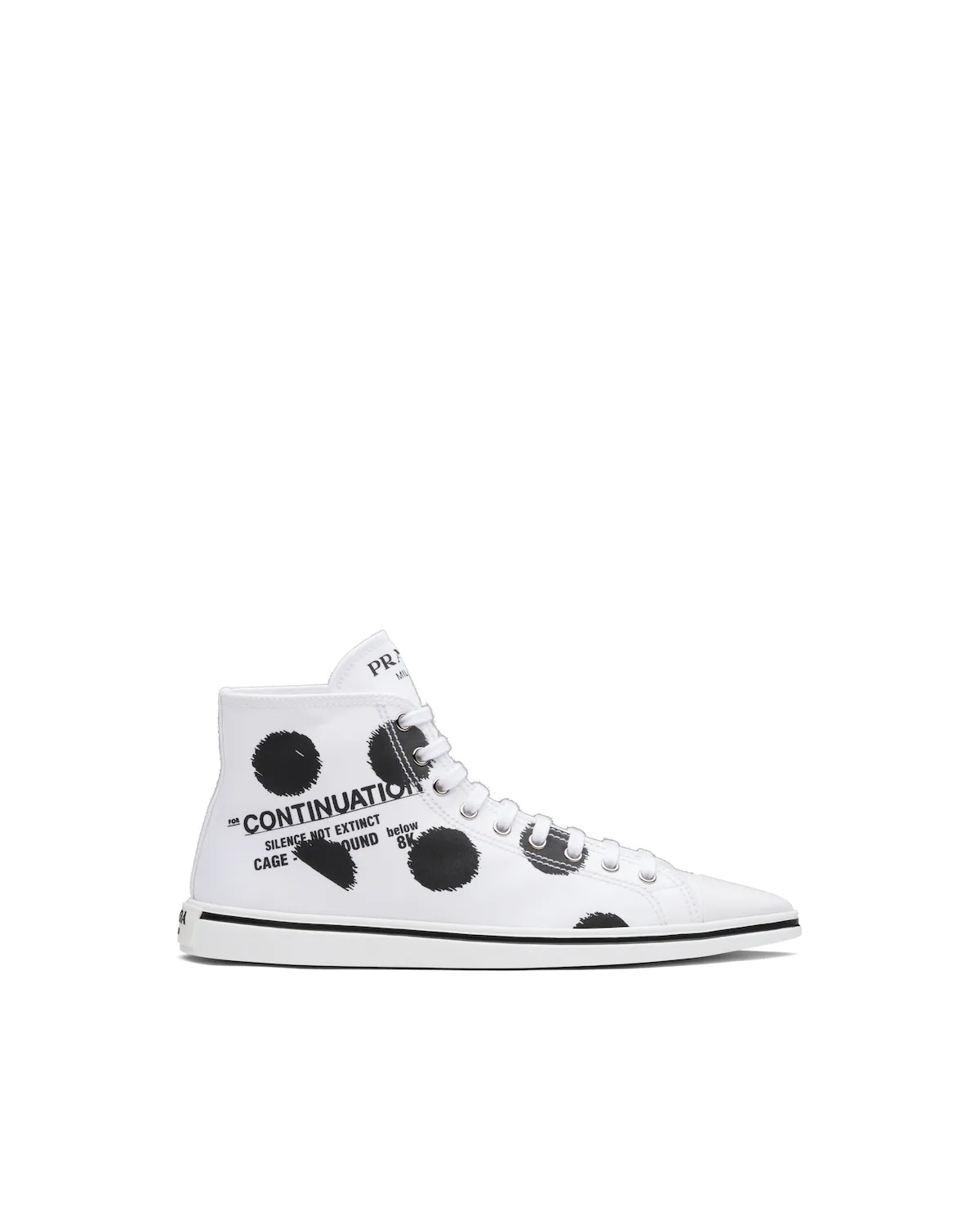 Printed cotton gabardine sneakers - 2
