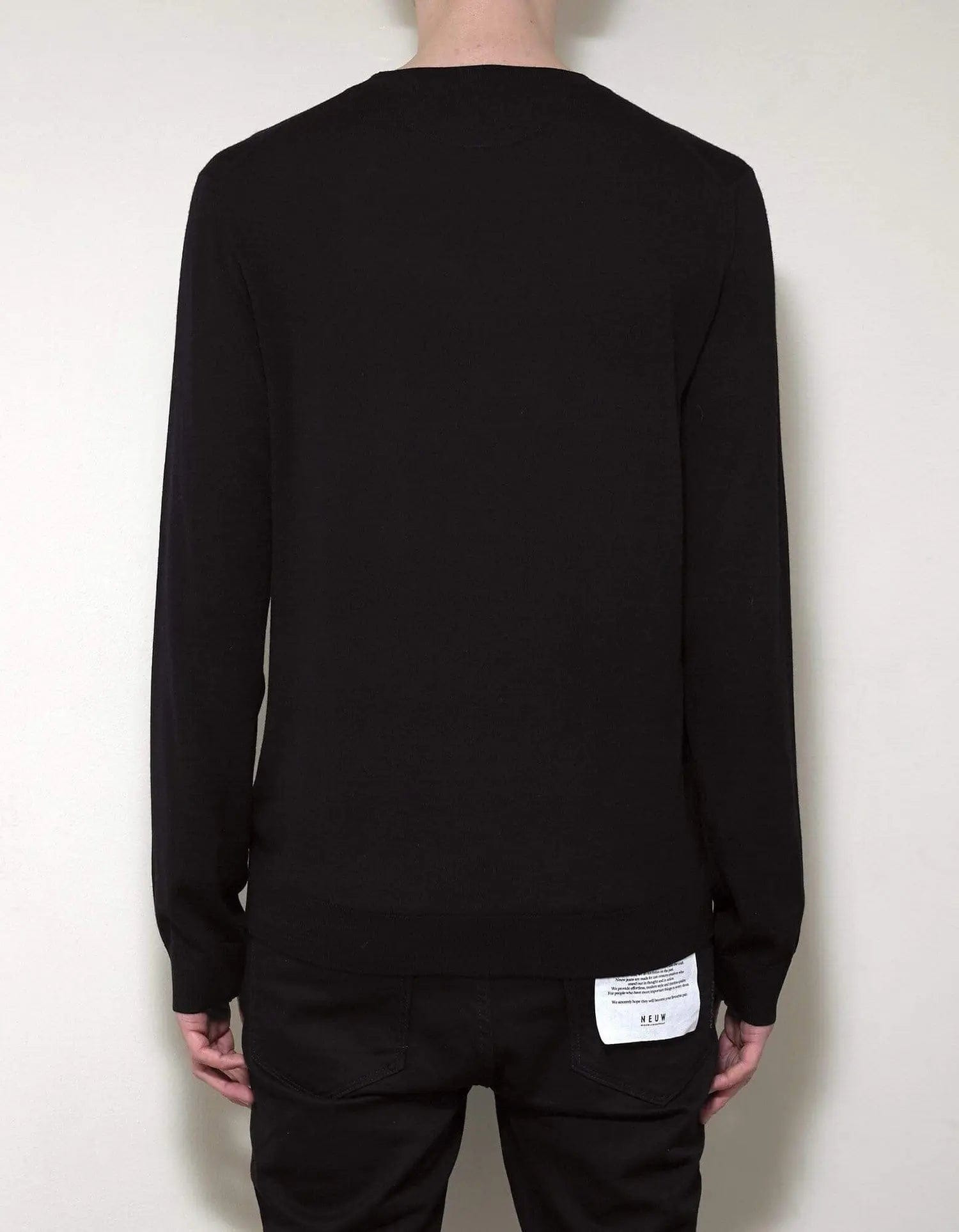 Valentino Valentino Garavani Black VLTN Logo Wool Sweater - 3