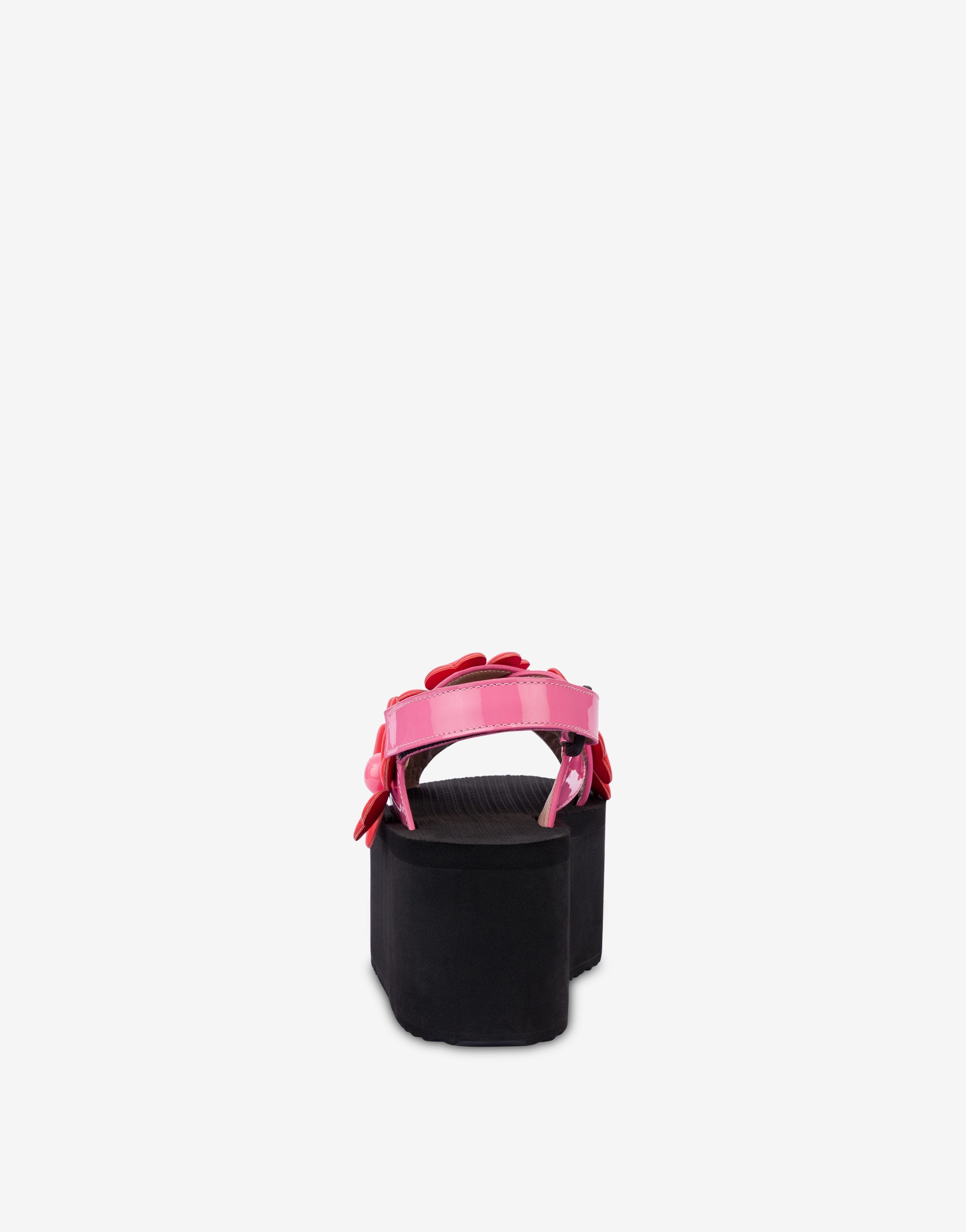 HEART FLOWERS WEDGE SANDALS - 3