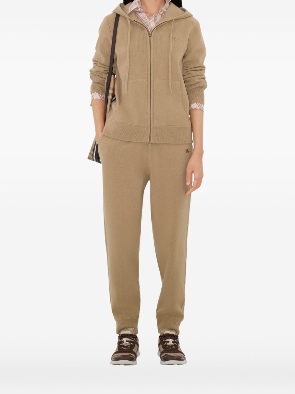 hooded zip-up sweater - 1