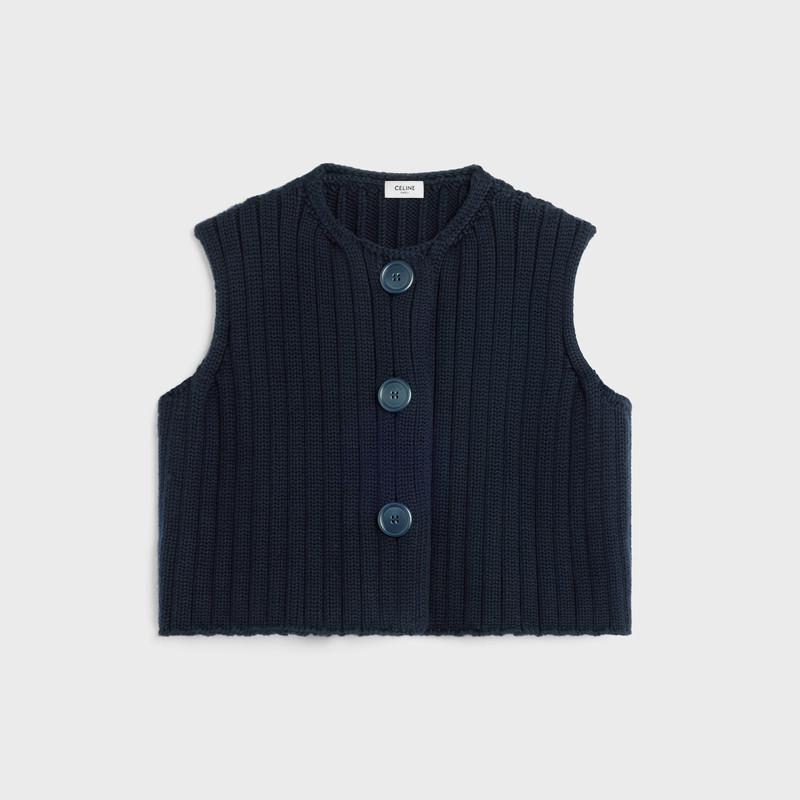 cardigan IN RIBBED WOOL 1