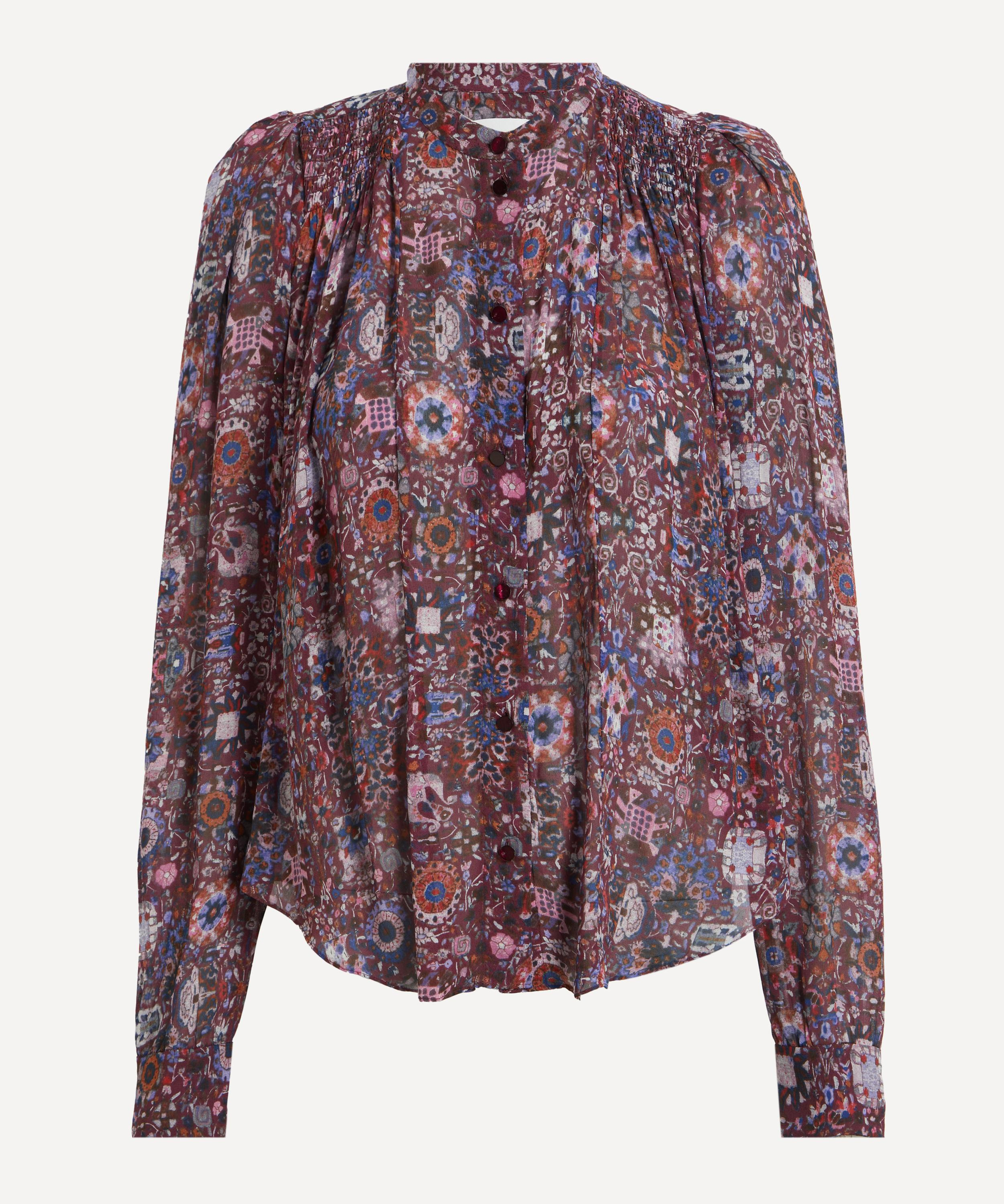Noeline Printed Crepe Blouse - 1
