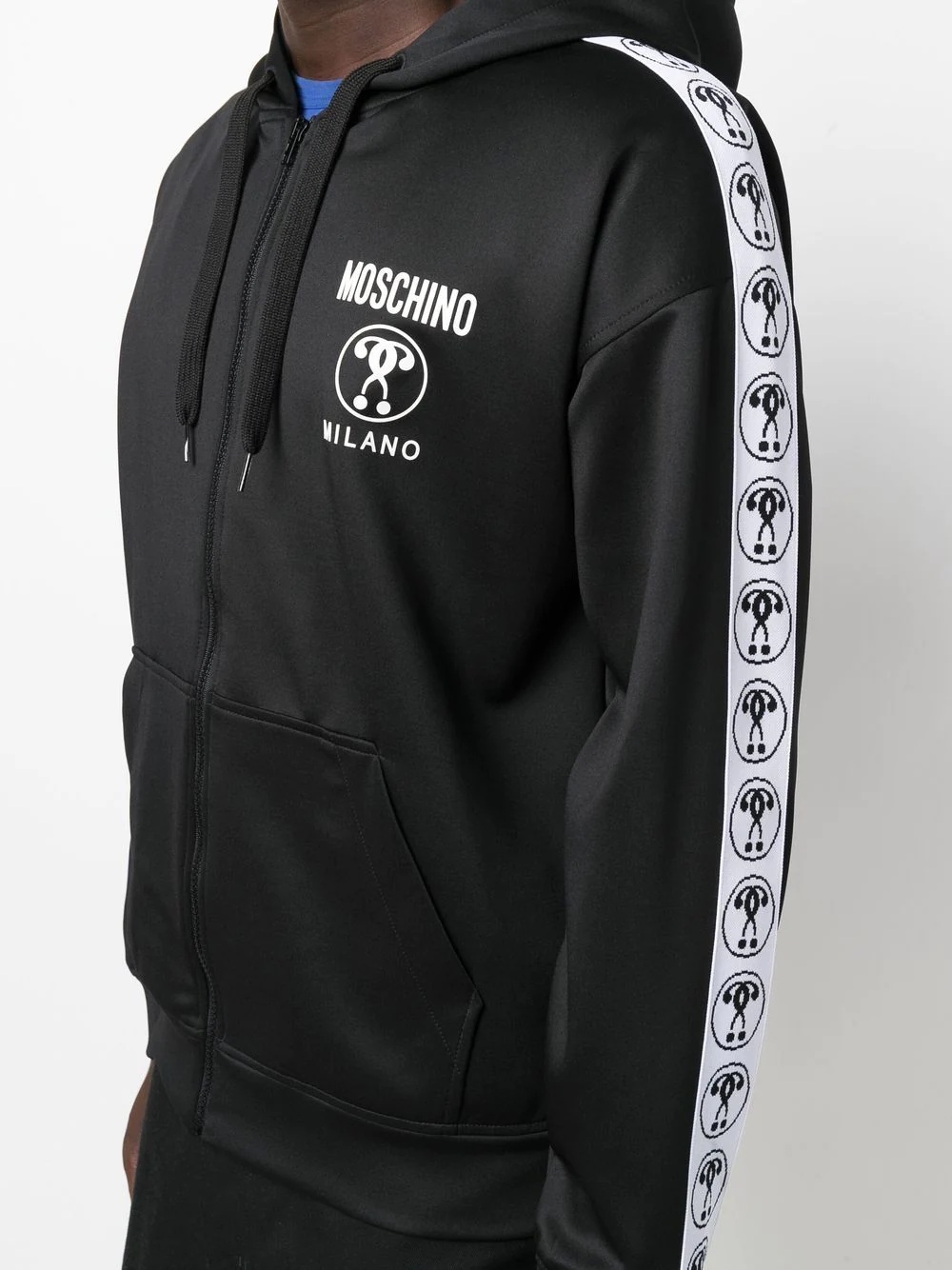 logo-print zip-up hoodie - 5