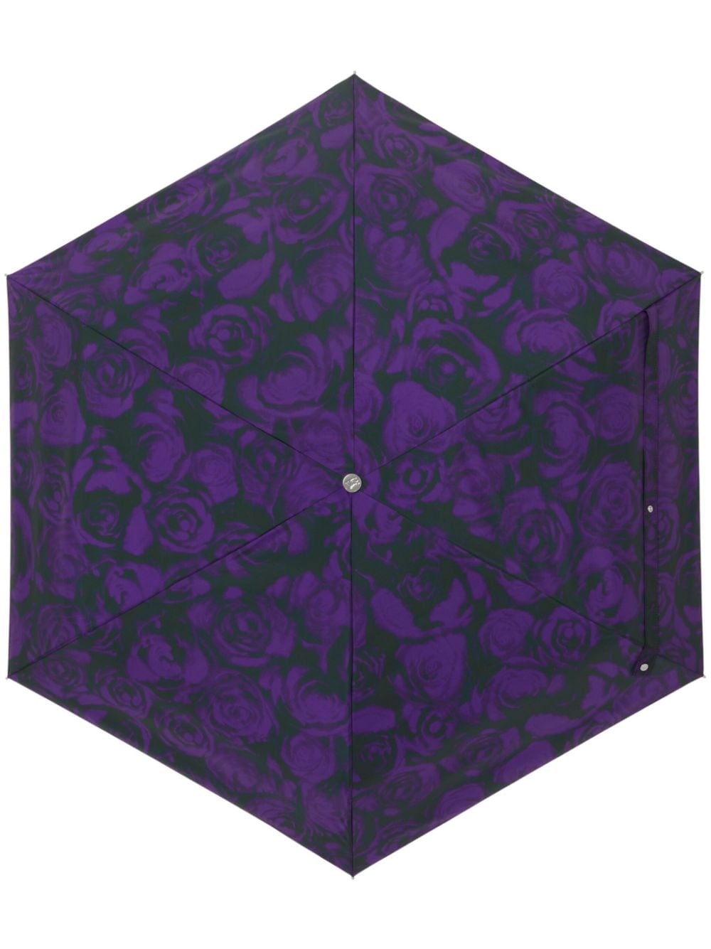 rose-print two-tone umbrella - 1