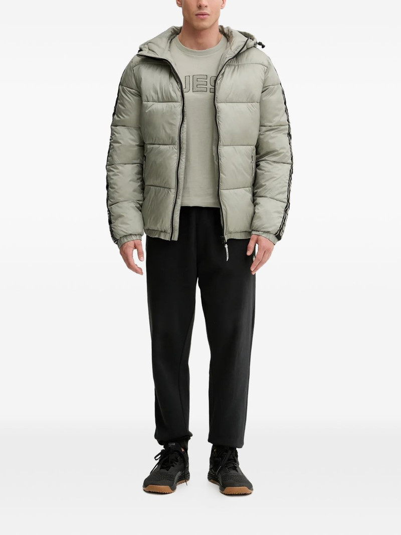 GUESS USA logo-tape hooded puffer jacket outlook