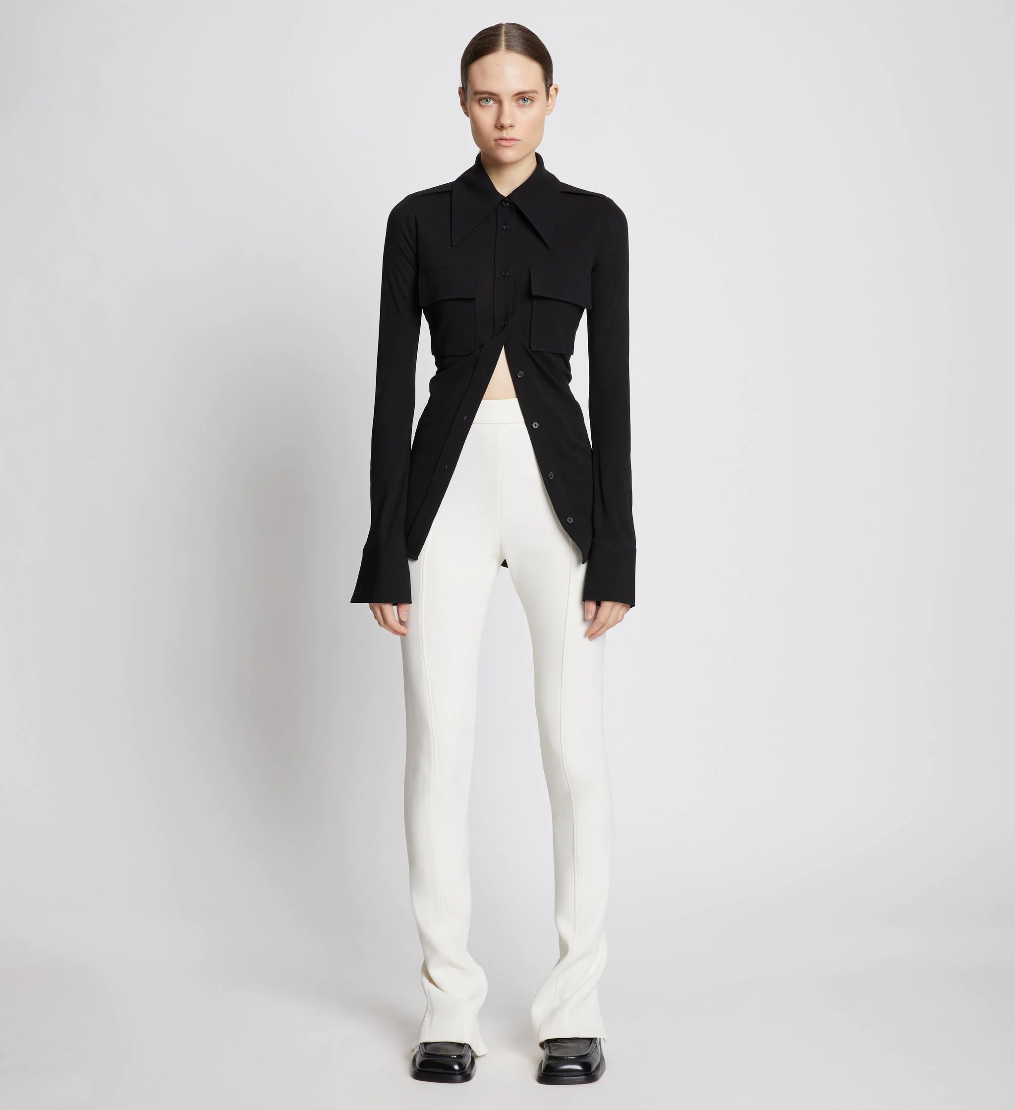 Bi-Stretch Crepe Slim Pants - 2