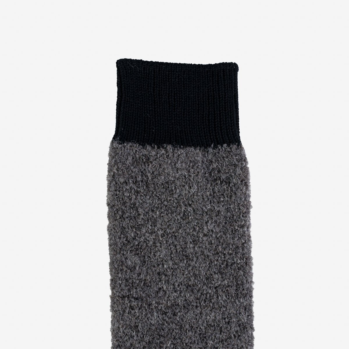 DEC-BOU-GRY Decka Boucle Alpaca Socks - Grey - 2