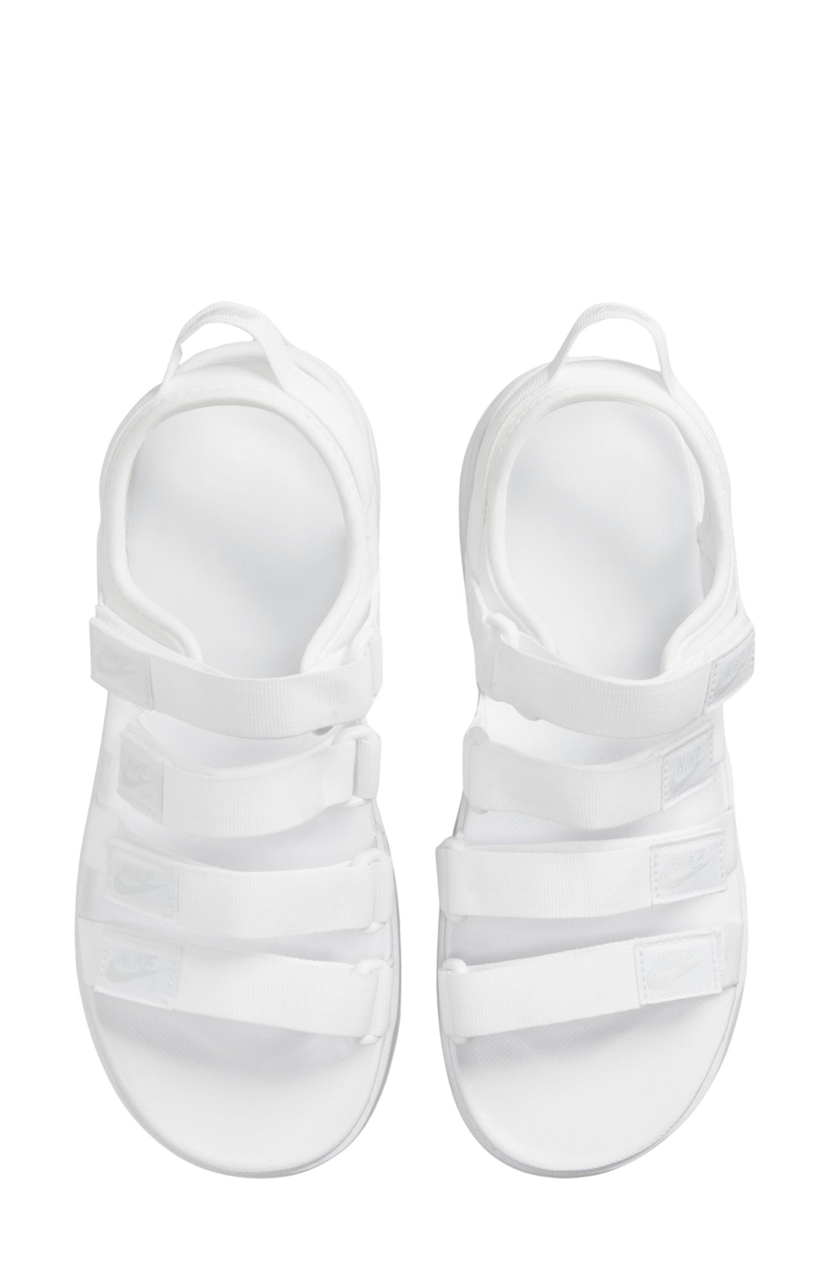 Nike Icon Classic Platform Sandal in White/Pure Platinum/White at Nordstrom - 3