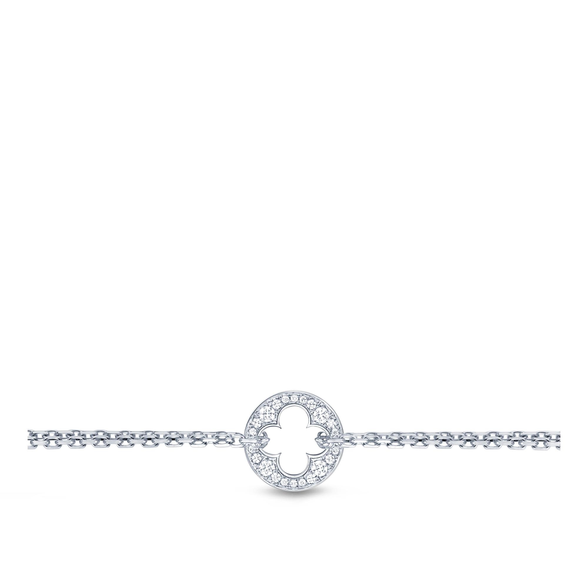 Empreinte Chain Bracelet, White Gold And Diamonds - 3