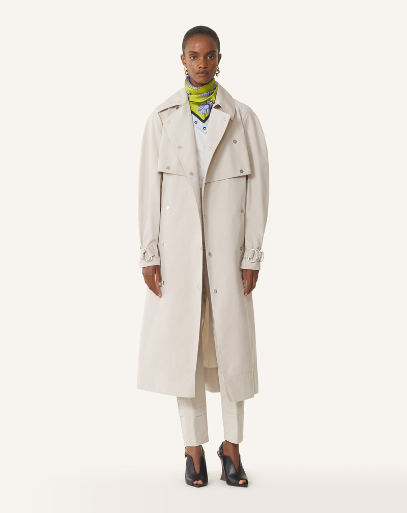 Lanvin WHITE COTTON TRENCH COAT outlook
