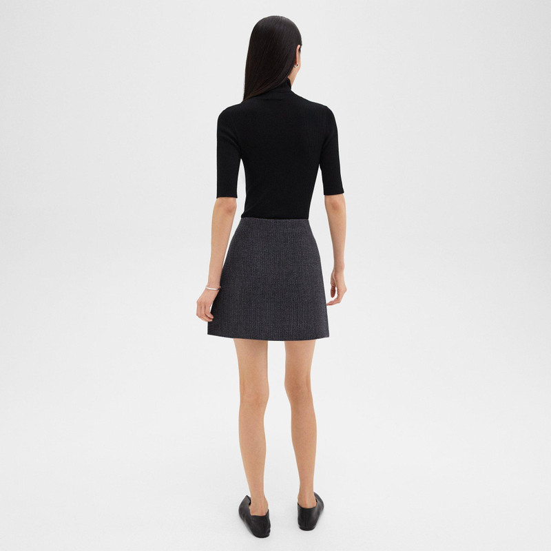 Theory High-Waist Mini Skirt in Tweed outlook