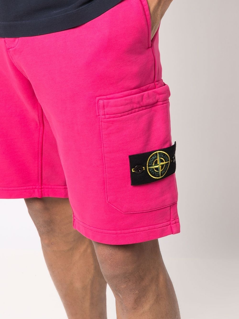 logo-patch track shorts - 5