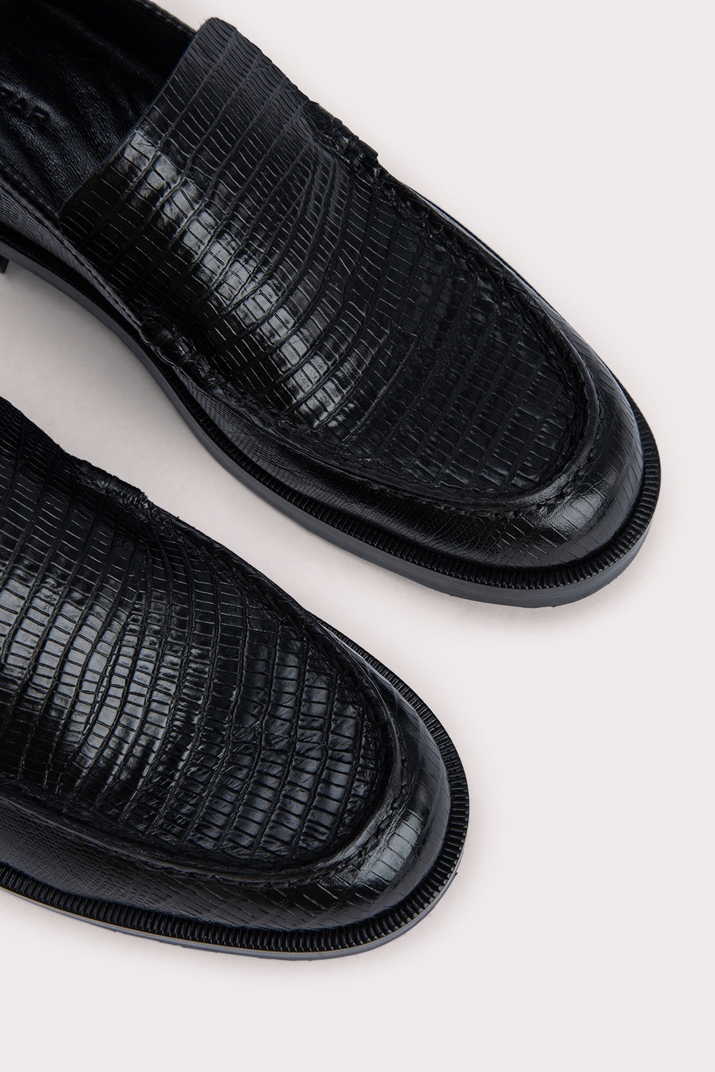 Rafael Black Lizard Embossed Leather - 3